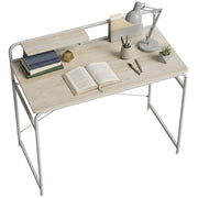 Scrivania Moderna con Scaffale e Struttura Metallo ¨C zephmum ¨C 98x48x88,5 cm Roble