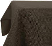 Tavolino con tovaglia in lino lotus effetto impermeabile lavabile elegante per tavolo da pranzo cucina, 160x130 cm, marrone scuro, 1 pezzo