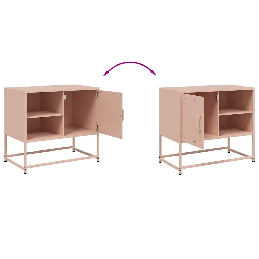 Mobile TV Rosa 68x39x60,5 cm in Acciaio 846519