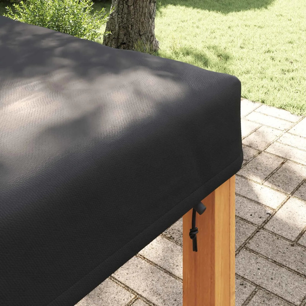Copertura Tavolo Tinta unita Nero 92 x 92 x 15 cm Tessuto 4106081