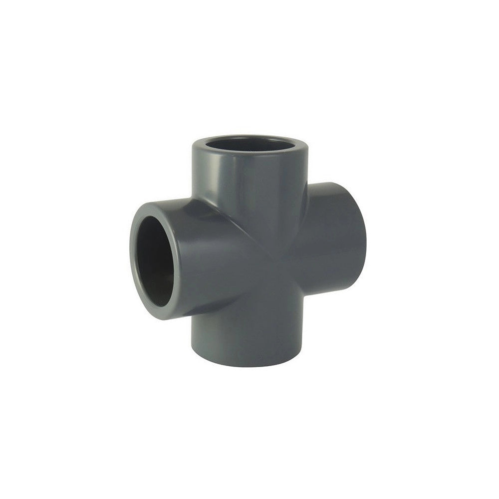 PVC Raccordo a croce ad incolaggio femmina - diametro 50