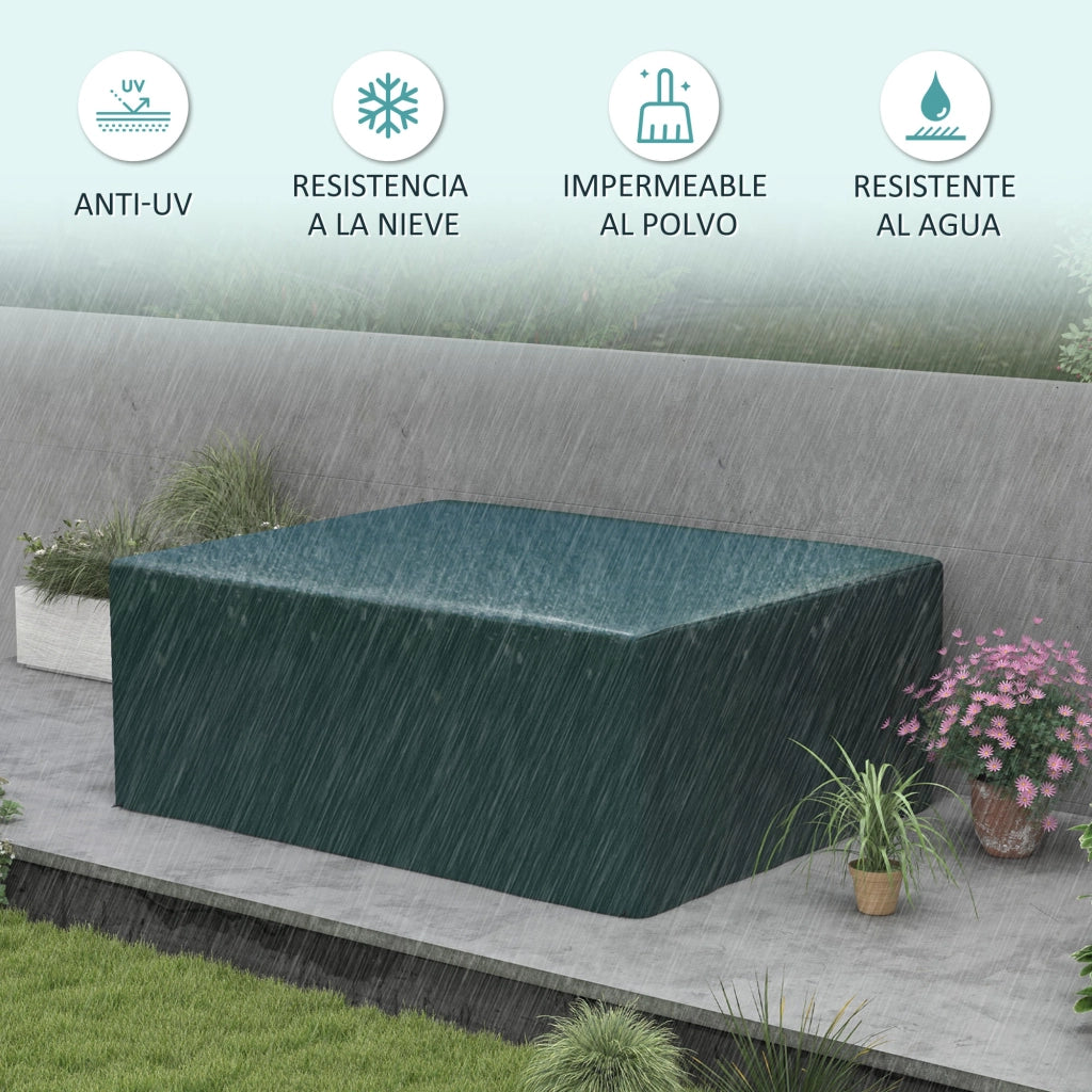 Funda Protectora per Mobili da Giardino ¨C Minimal ¨C Verde 235x190x90 cm