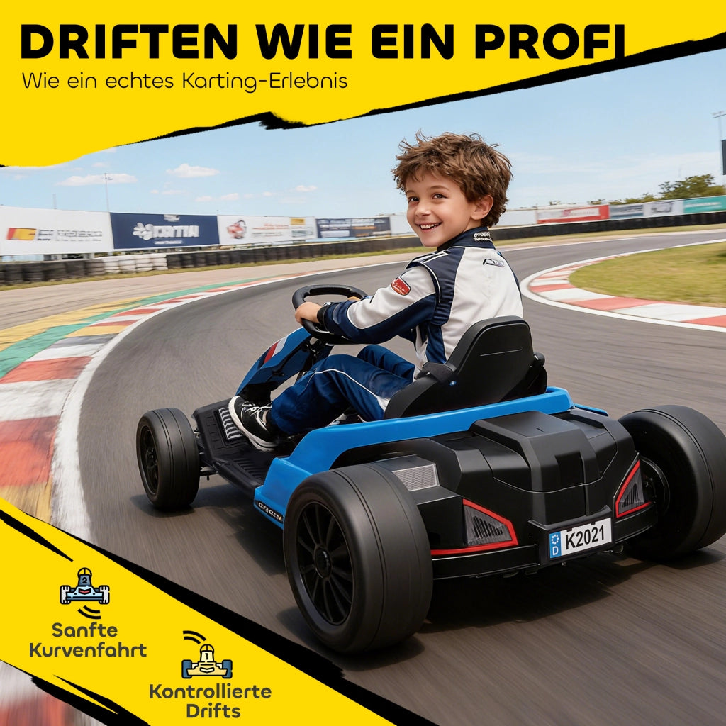 Go-Kart Elettrico per Bambini ¨C Minimal ¨C Blu