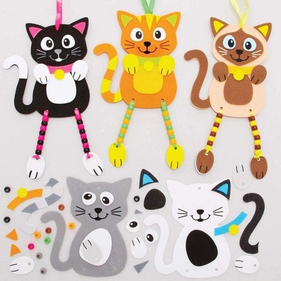 Set di decorazione per gatti appeso - pacchetto da 5 - attrezzature per bambini - decorazione e abbellimento