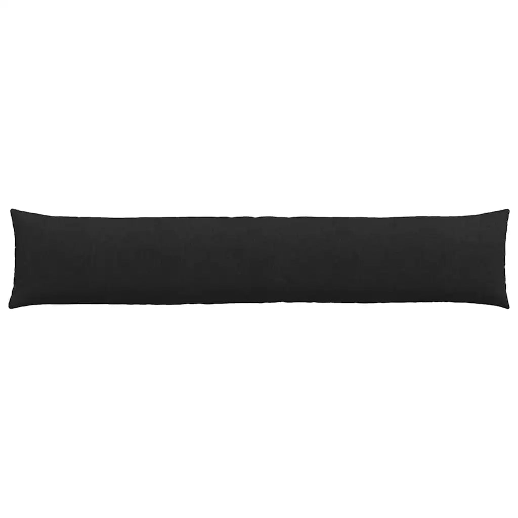 Cuscini da Divano 2 pz | Cuscini per sedie Nero 200 x 40 cm Tessuto