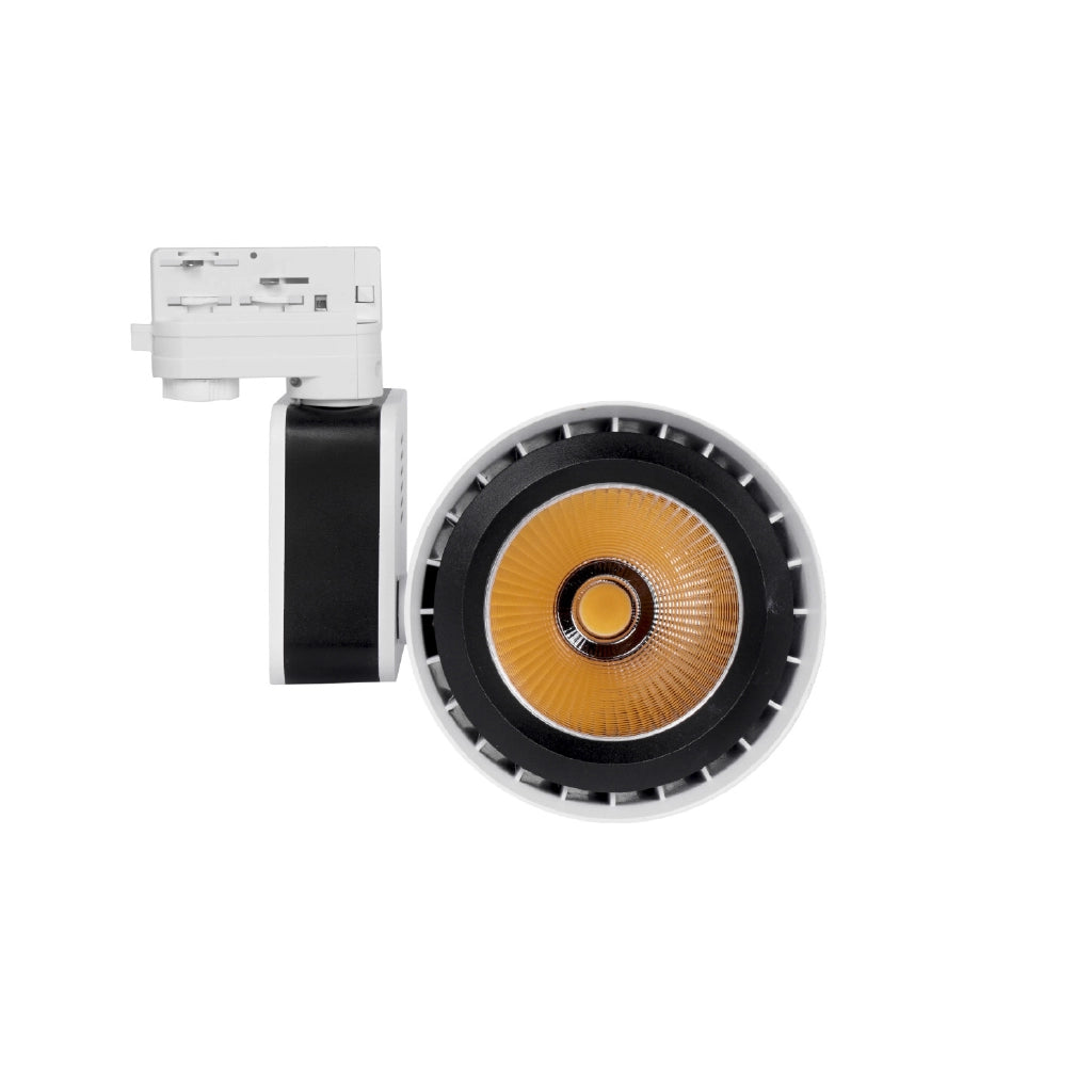 Faretto led binario bianco 45w trifase luce calda 3000k