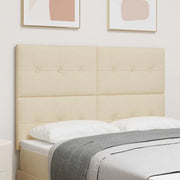Testiera LED con strisce LED con testiera Crema 144 cm Tessuto 3338428