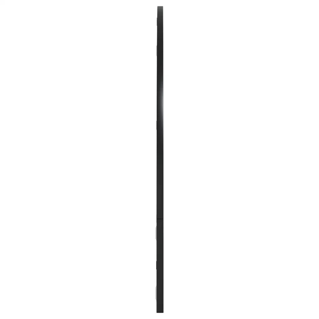 Specchio da Parete Nero 100x70 cm Arco in Ferro 3200610
