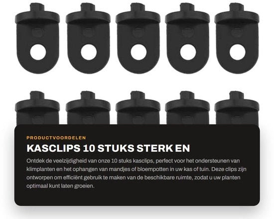 Set di fissaggio per piante in plastica - 10 pezzi - per piante pendenti - per serra - spaziale - facile da installare - clip per piante 

Specifica tecnica: 
- Materiale: plastica
- Quantità: 10 pezzi