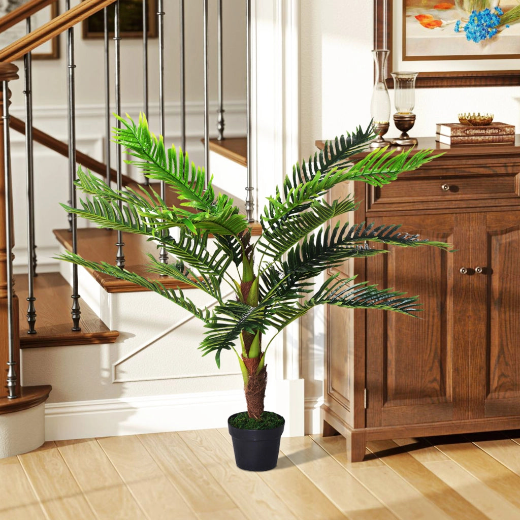 Palma Cycas Artificiale ¨C Zephmum ¨C Verde 123cm con vaso