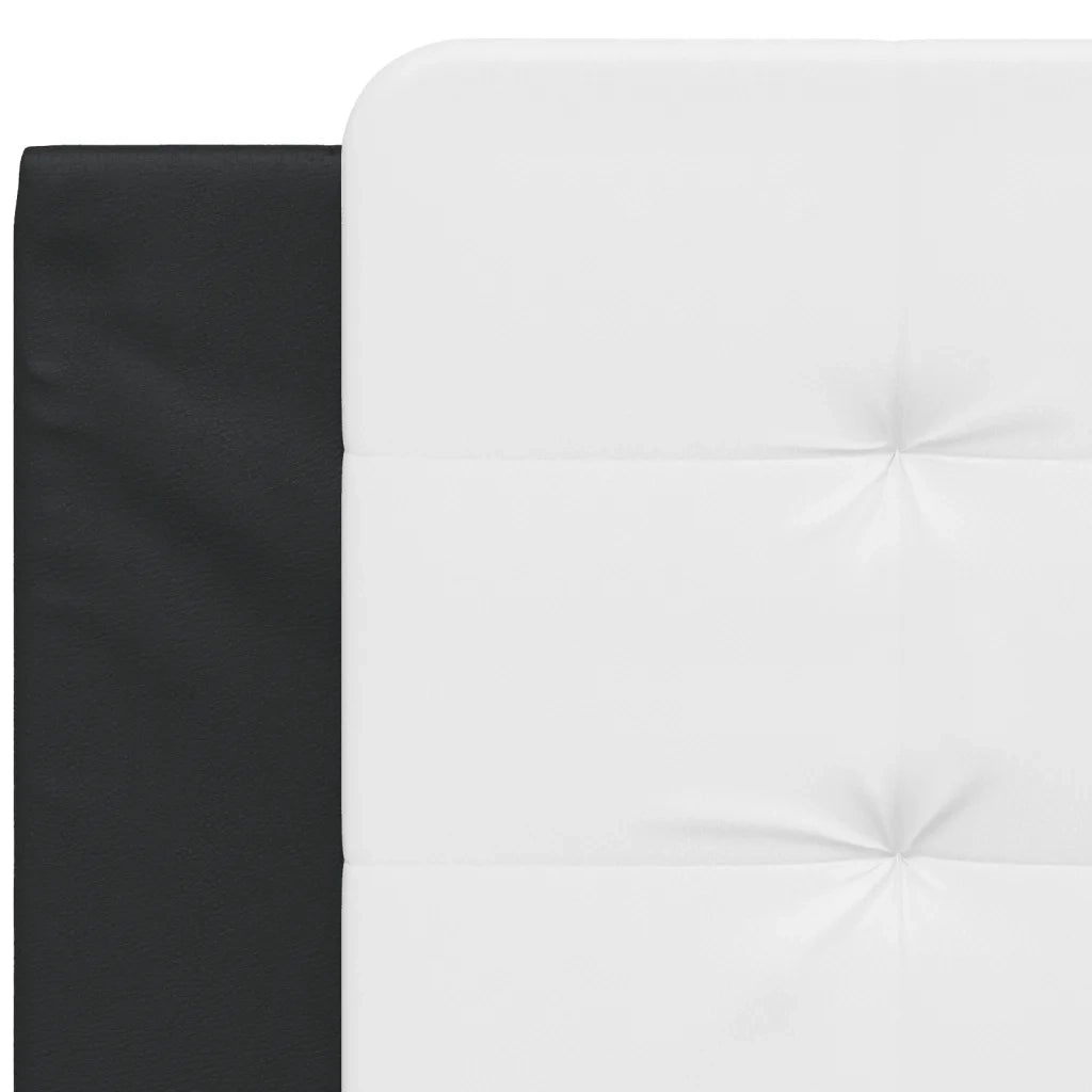 Cuscino Testiera Zadar Nero e Bianco 100 cm in Similpelle 374848