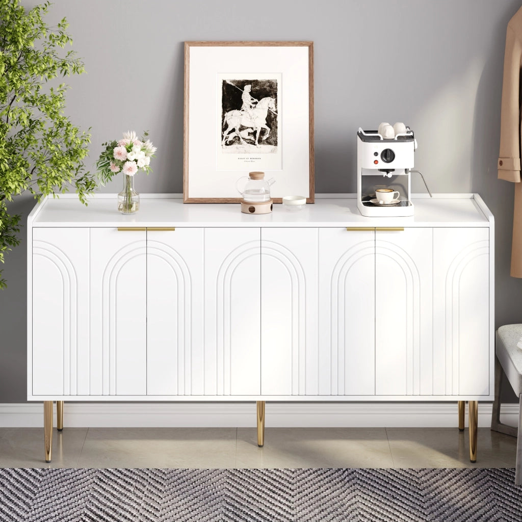 Anrichte moderna e semplice - Zephmum - 140x38x75 cm - Stoccaggio