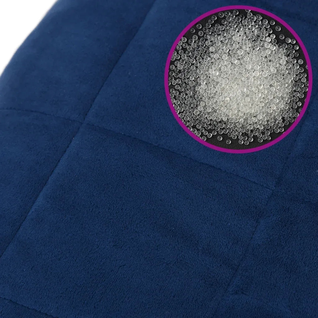 Coperta Ponderata Blu 120x180 cm 5 kg Tessuto