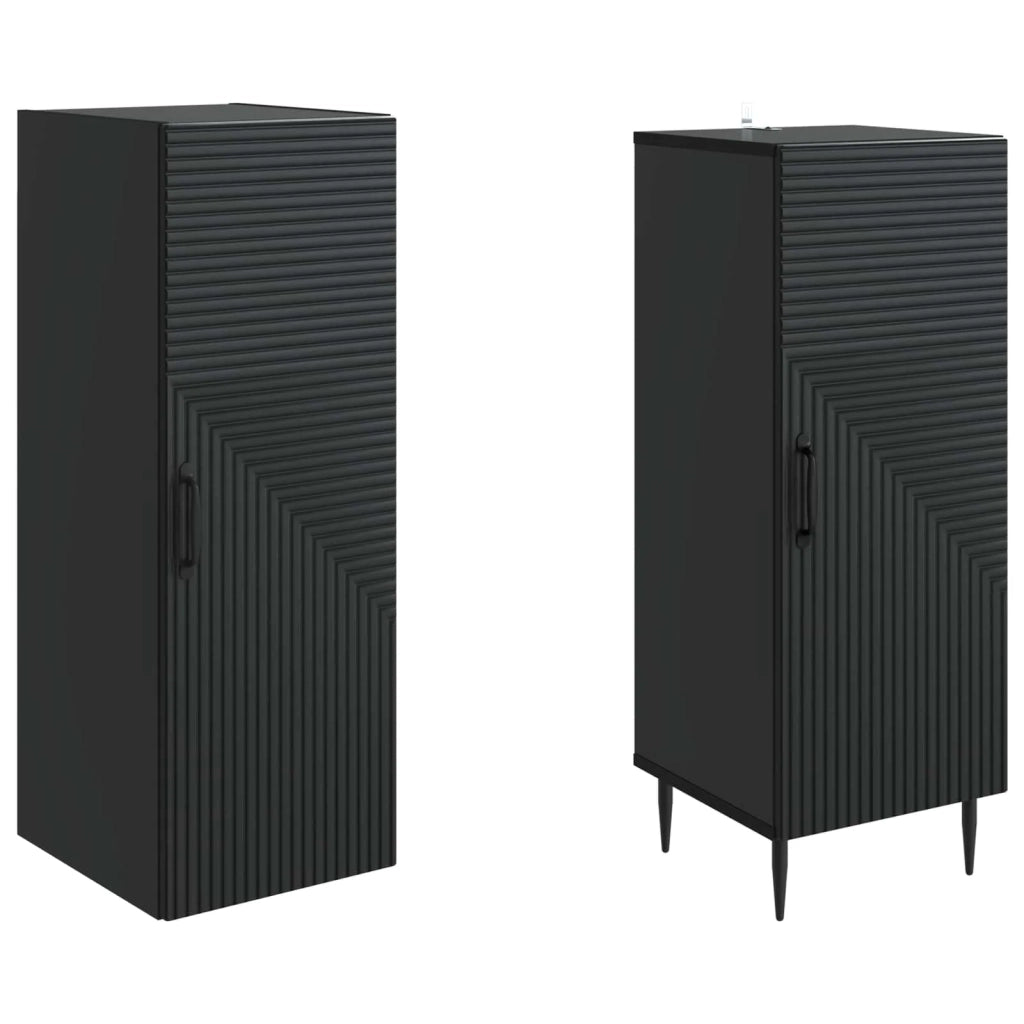Set di armadi 2 pz Nero Legno ingegnerizzato 3416629