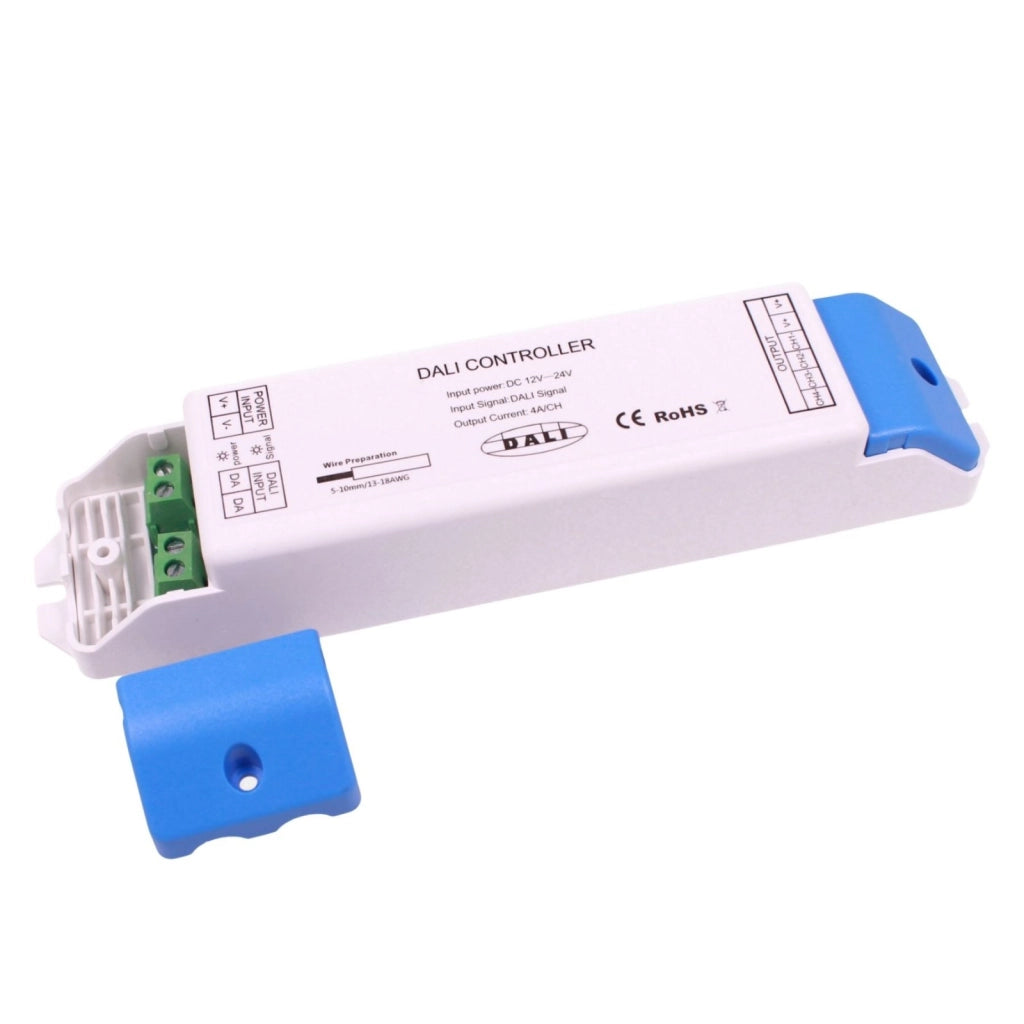 Dimmer DALI LED 4 Canali 12V 24V 4A per Canale Controller Per Striscia Led Mono Colore NL704