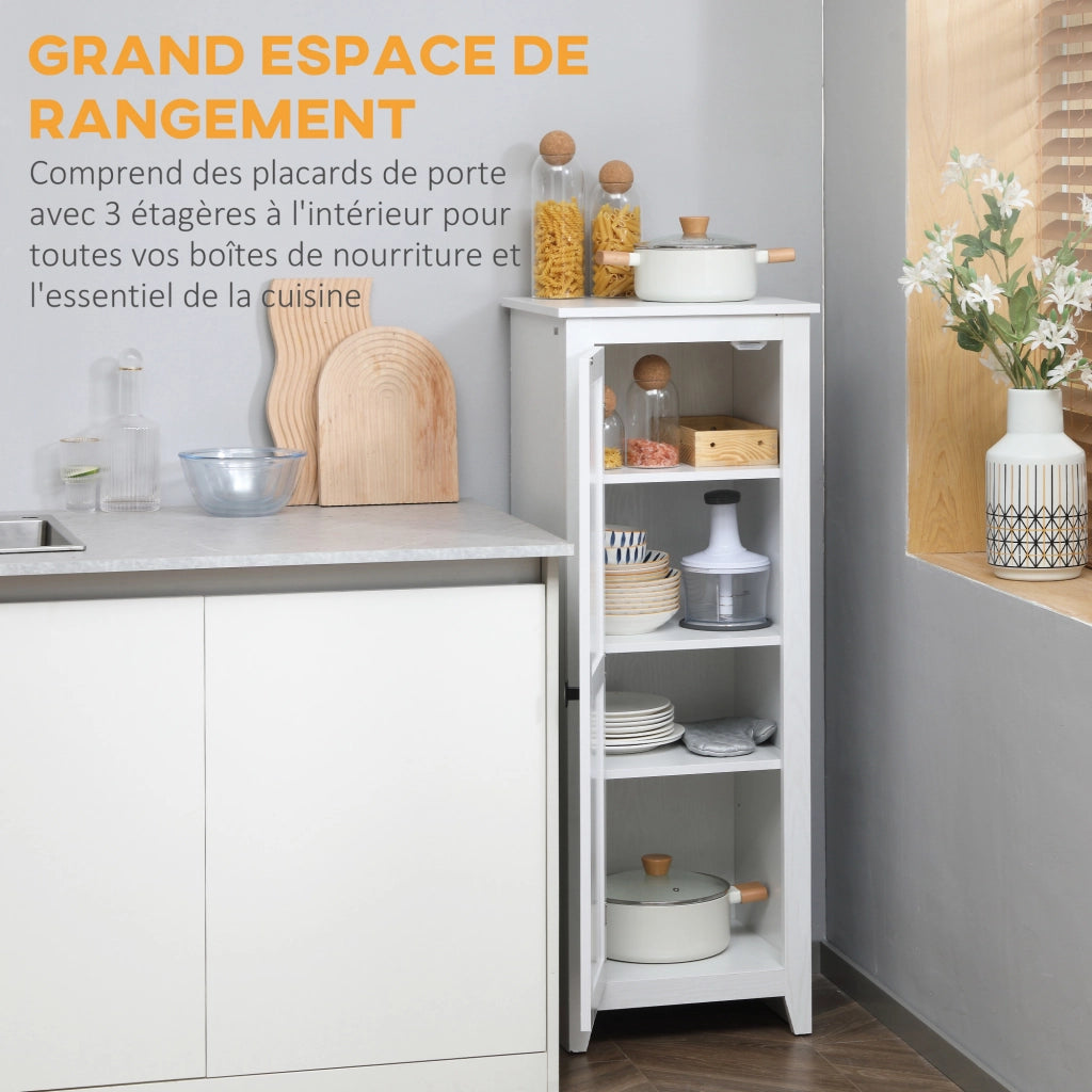 Armadio Bianco con 3 Ripiani Regolabili ¨C Minimal ¨C 120 cm