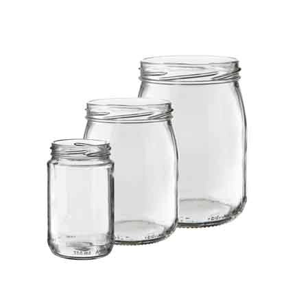 VASO IN VETRO PER CONSERVE 1062 cc - imb. Ø 82 mm - 12 pezzi