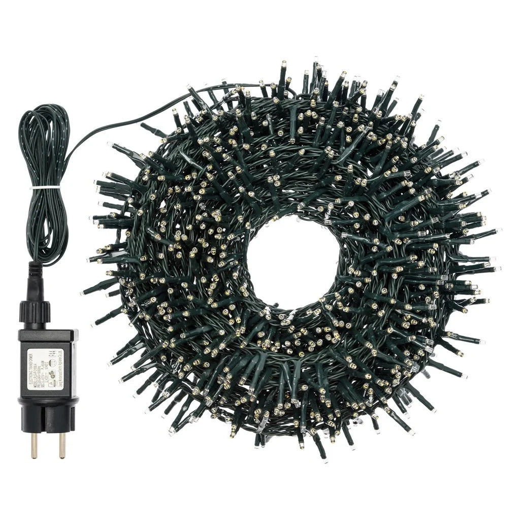 Catena Nastro di Luce 1000 miniled con Multiflash - bianco-caldo