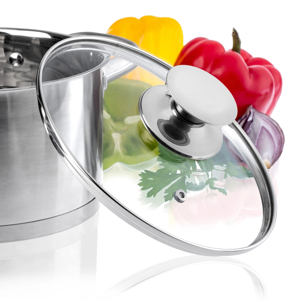 Coperchio in vetro KADAX da 30 cm, universale, resistente al calore, per pentole e padelle.