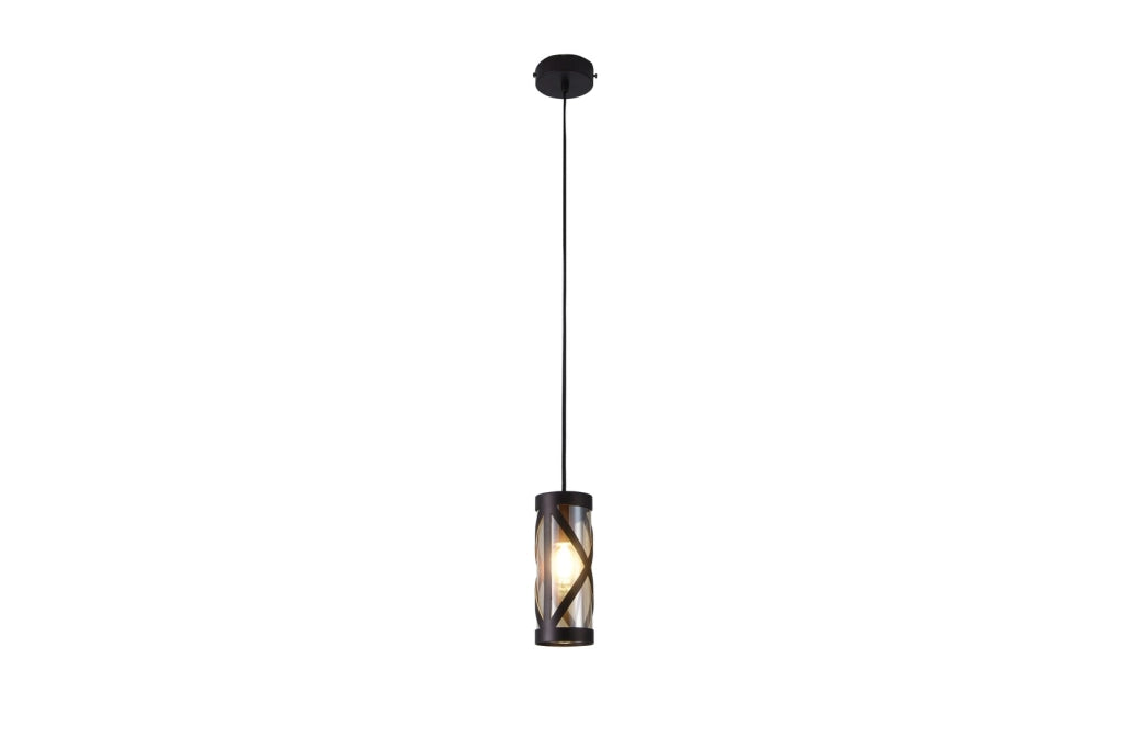 Lampada a sospensione Rabalux Oberon E14 bronzo ambra