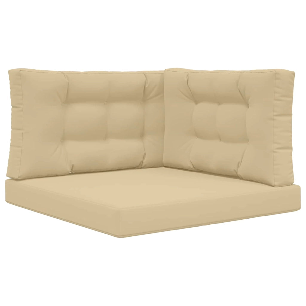 Cuscino per divano da esterno 3 pz | Cuscini per sedie Beige Poliestere