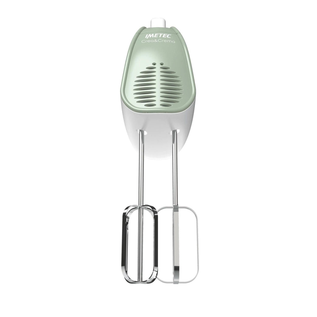 Imetec Sbattitore elettrico Crea&Crema, Fruste extralunghe, Ganci acciaio inox, 5 velocità, Funzione turbo, 500 W