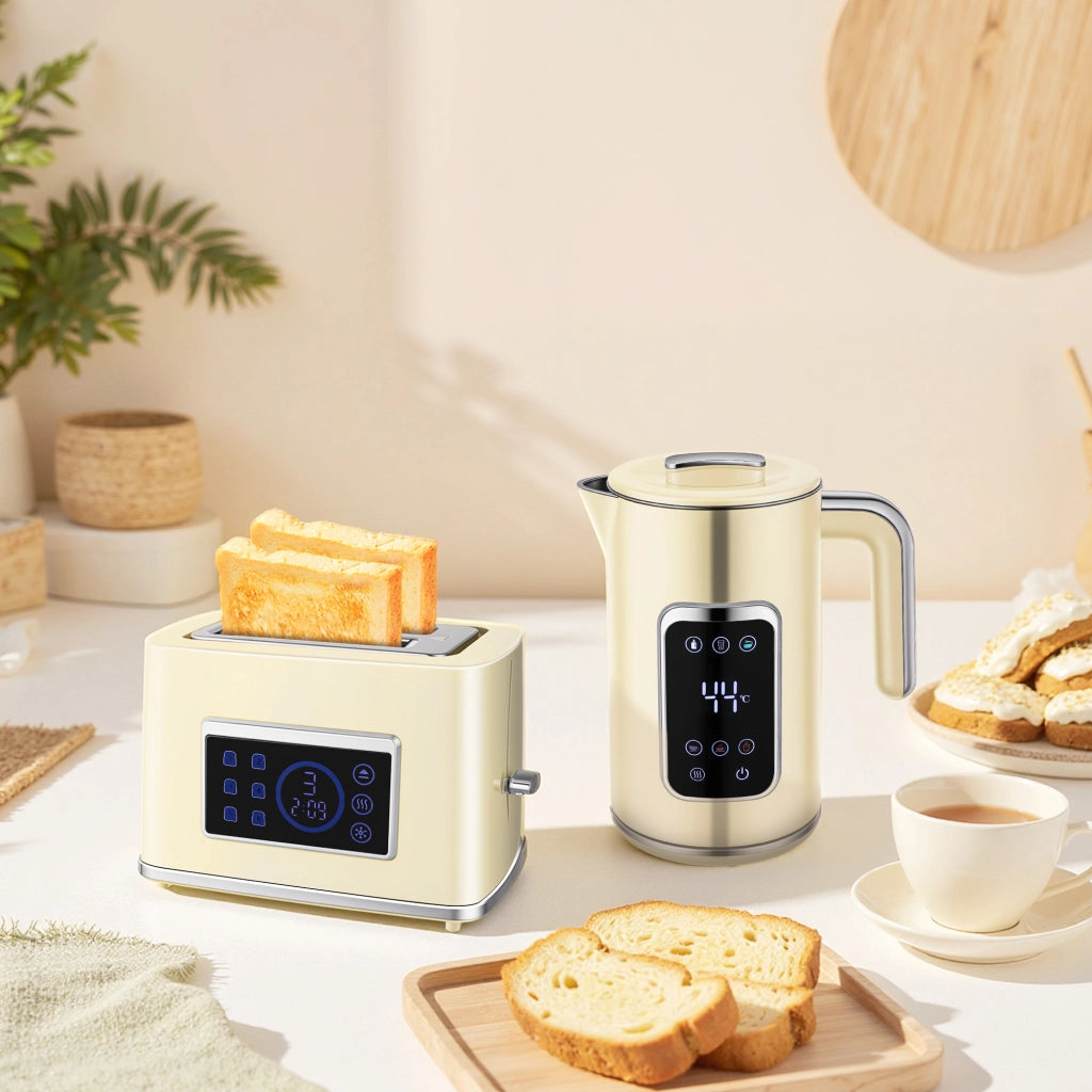 Tavolo da Pranzo con Tostapane e Bollitore ¨C Minimal ¨C Bianco