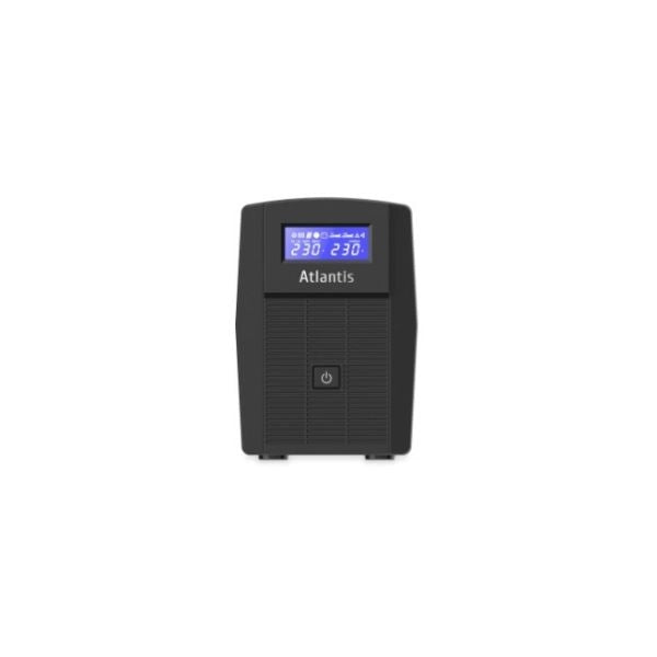 Ups atlantis a03-hp1003 800va (480w) sinewave line interactive 12v-9ah display lcd e led stato ups interfaccia usb-hid 2xschuko