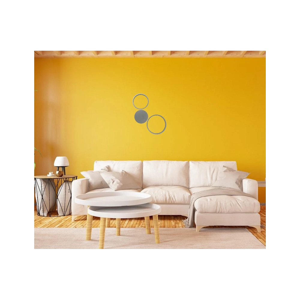 Applique a led Pois-Silver