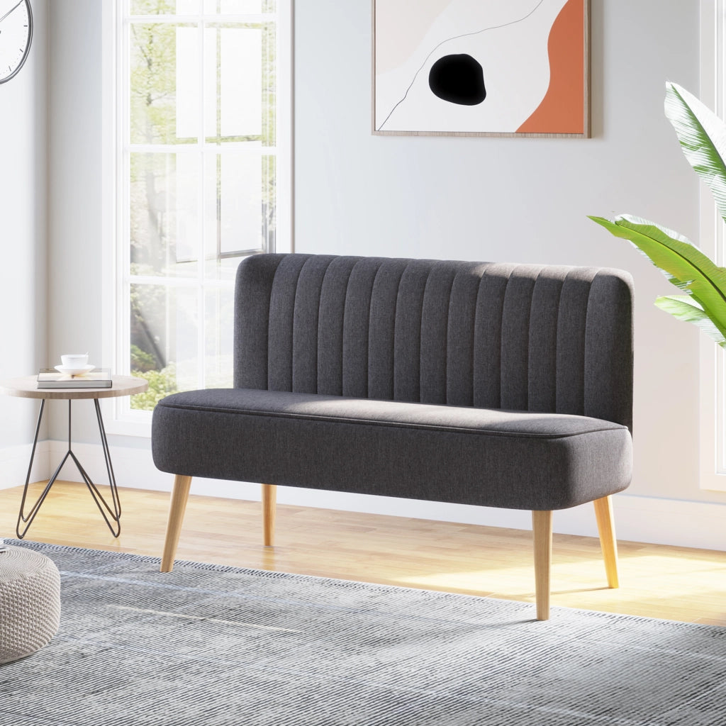 Divano 2 posti ¨C Minimal ¨C grigio scuro 117x56.5x77 cm