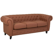 Divano in mousse color moka 199x82x76h cm