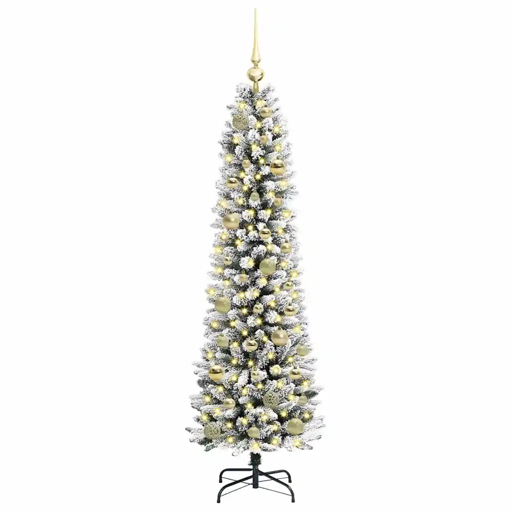 Albero di Natale artificiale con 150 LED Bianco 150 cm 3396097