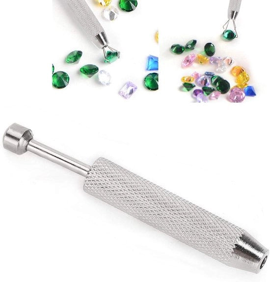 Strumento di presa a sfera per fori - Manico facile da afferrare con holder a uncini in acciaio inossidabile con impugnatura ergonomico a quattro uncini - Per la riparazione di orologi a collana e lenti liquide