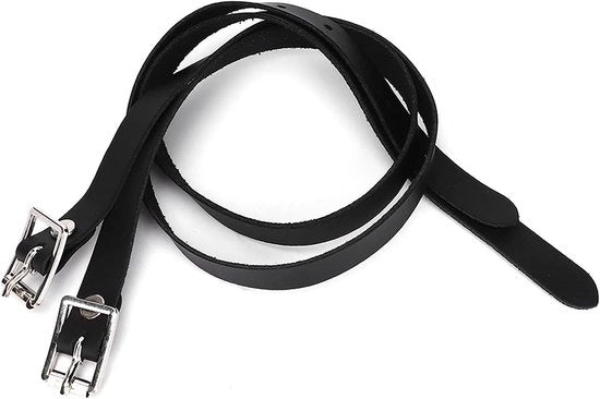 Spazzole non elastiche per inglese con chiusura piatta da 50 cm in nero con superficie PU
