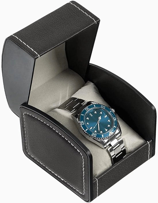 Borsa orologio - Borsa gioielli - Nero - Pelle PU