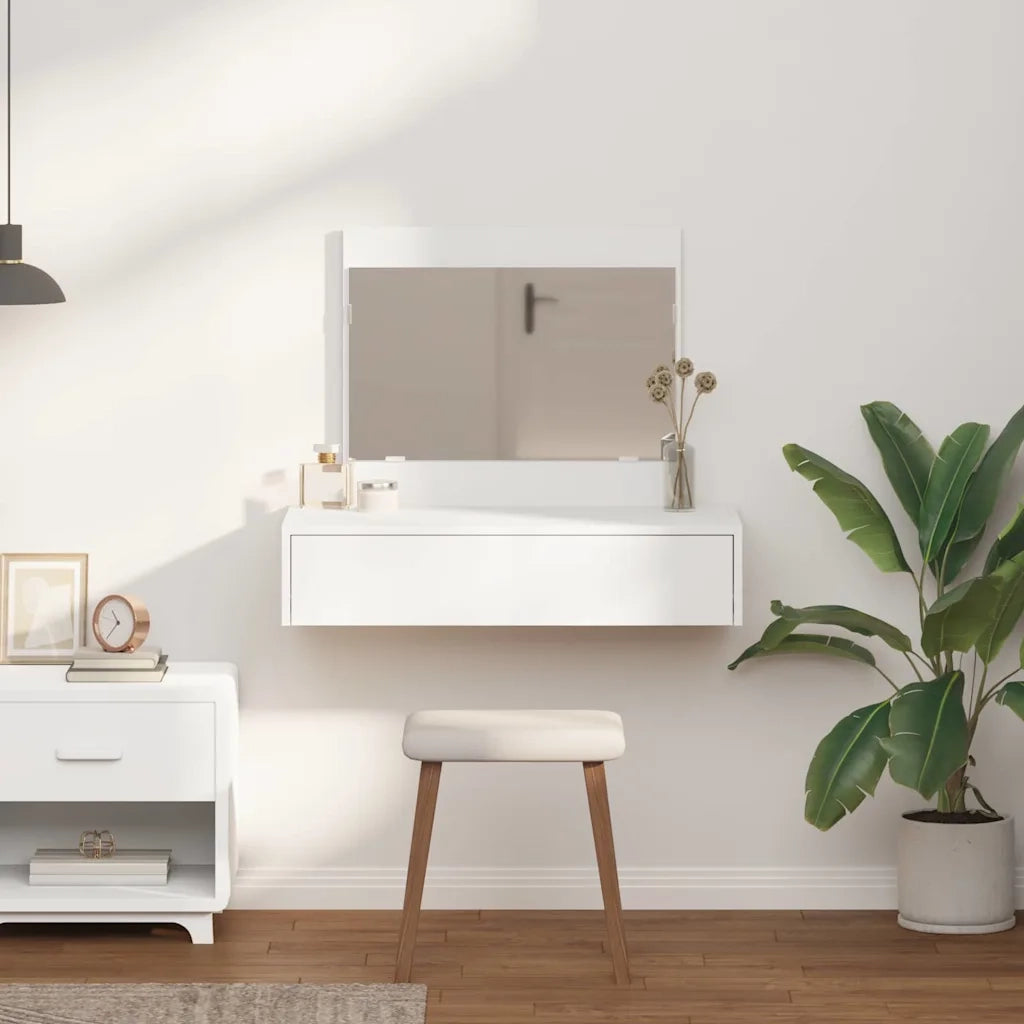 Toeletta | Tavolo da Trucco Bianco 83 x 40 x 70 cm Legno multistrato