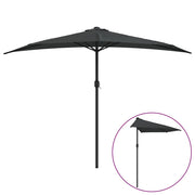 Ombrello | Parasolne Balcone Palo Alluminio Antracite 300x155 cm a Met¨¤