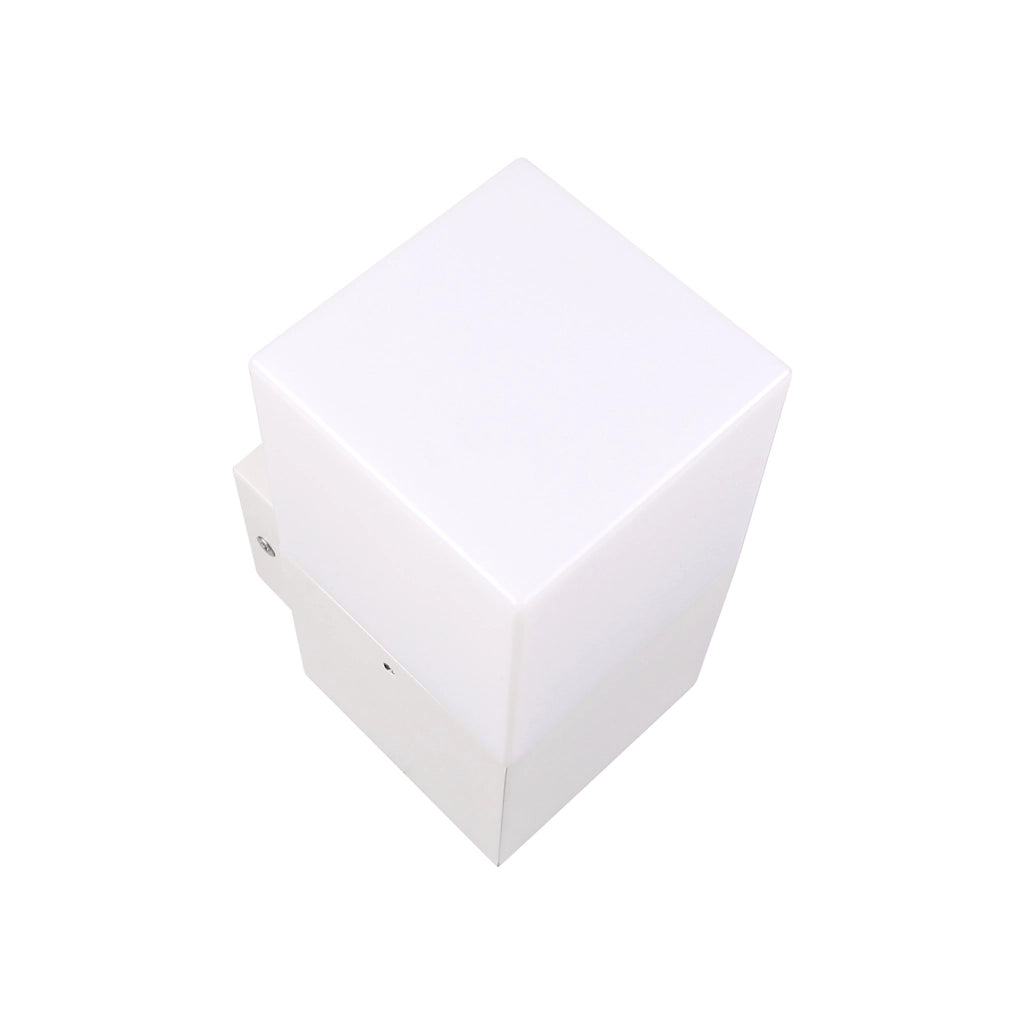 APPLIQUE DA PARETE PER ESTERNO N ALLUMINIO E ACRILICO PER LAMPADINE E27 - DESIGN MODERNO E VERSATILE IDEALE PER INTERNI ED ESTERNI
