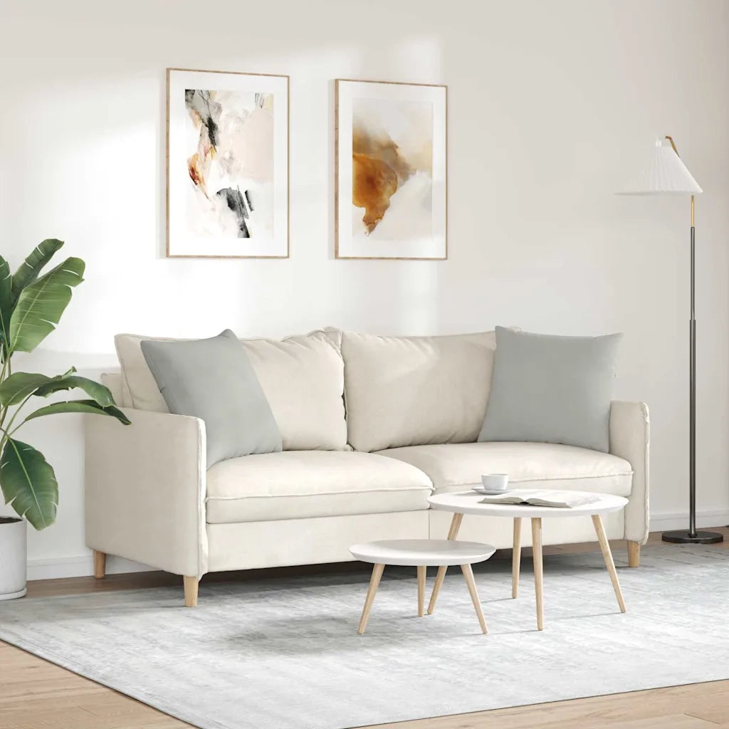 Cuscini da Divano 2 pz | Cuscini per sedie Grigio chiaro 50 x 50 cm Tessuto
