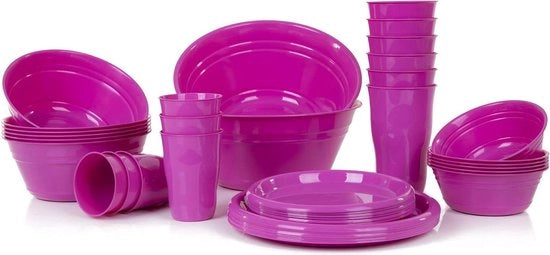 Set di Festa da 38 pezzi Fucsia