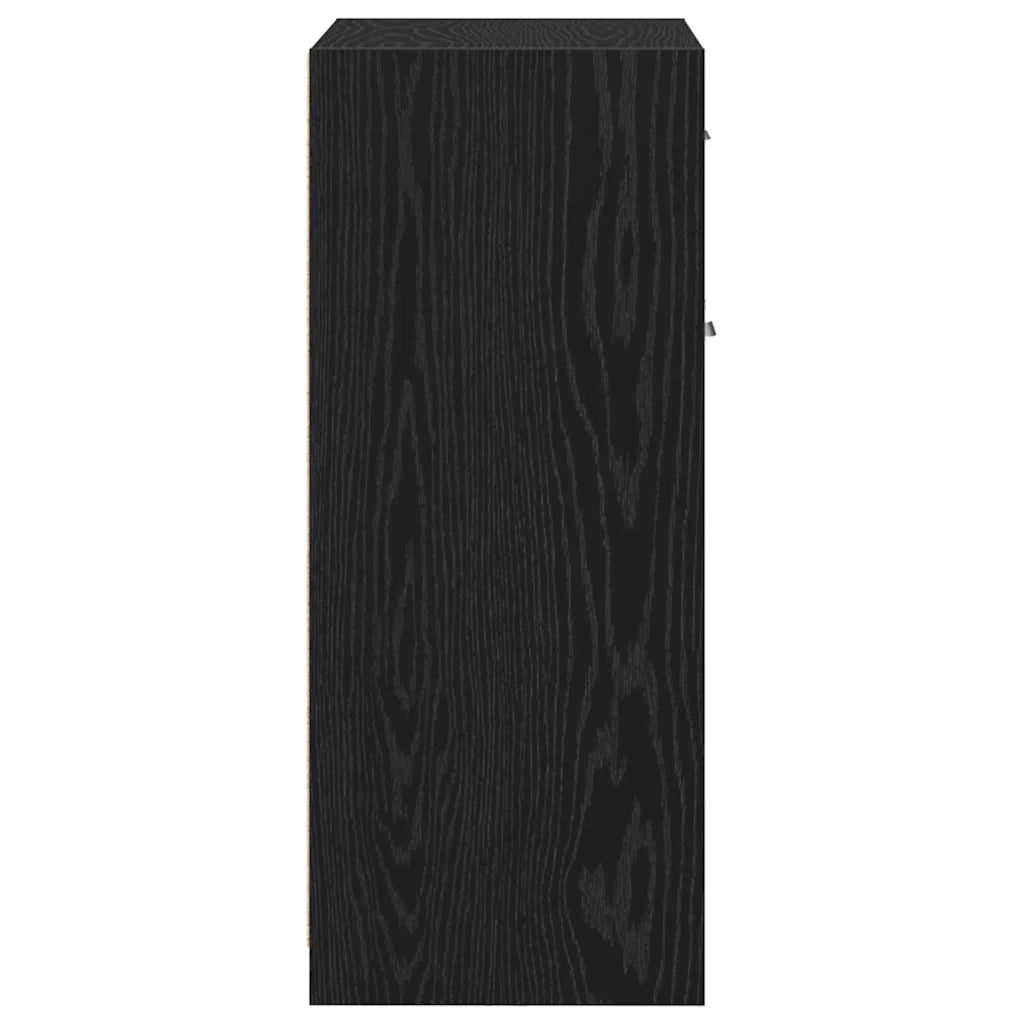 Mobile da Bagno | Armadio da bagno Rovere Nero 60 x 33 x 80 cm Legno multistrato