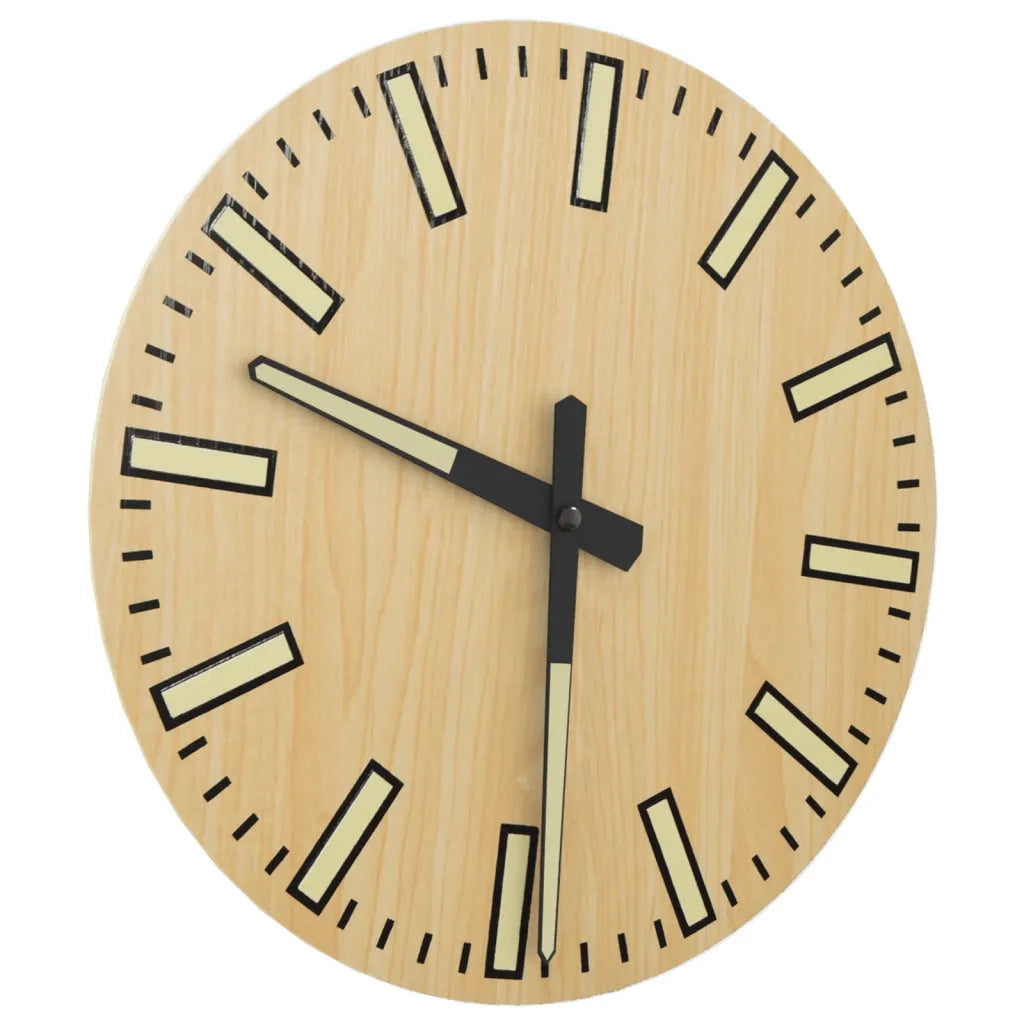 Orologio a Parete con Ore e Lancette Luminose Giallo Ø30 cm 4008403