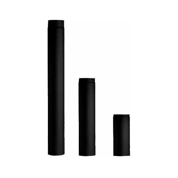 ALA 2000 R40100350100 Tubo Acciaio Smaltato Porcellanato per Stufa Diametro 12 cm Lunghezza 100 cm Spessore 2 mm CE EN 1856-2 T600 N1 V2 colore Nero