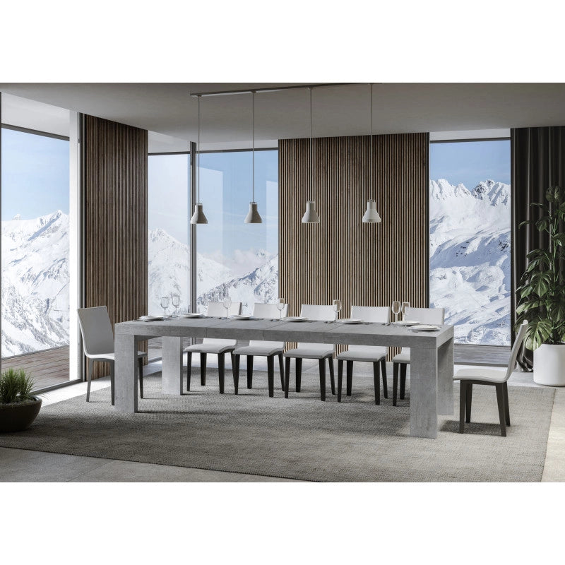 Tavolo allungabile 200/304x90 cm Roxell Premium - Cemento