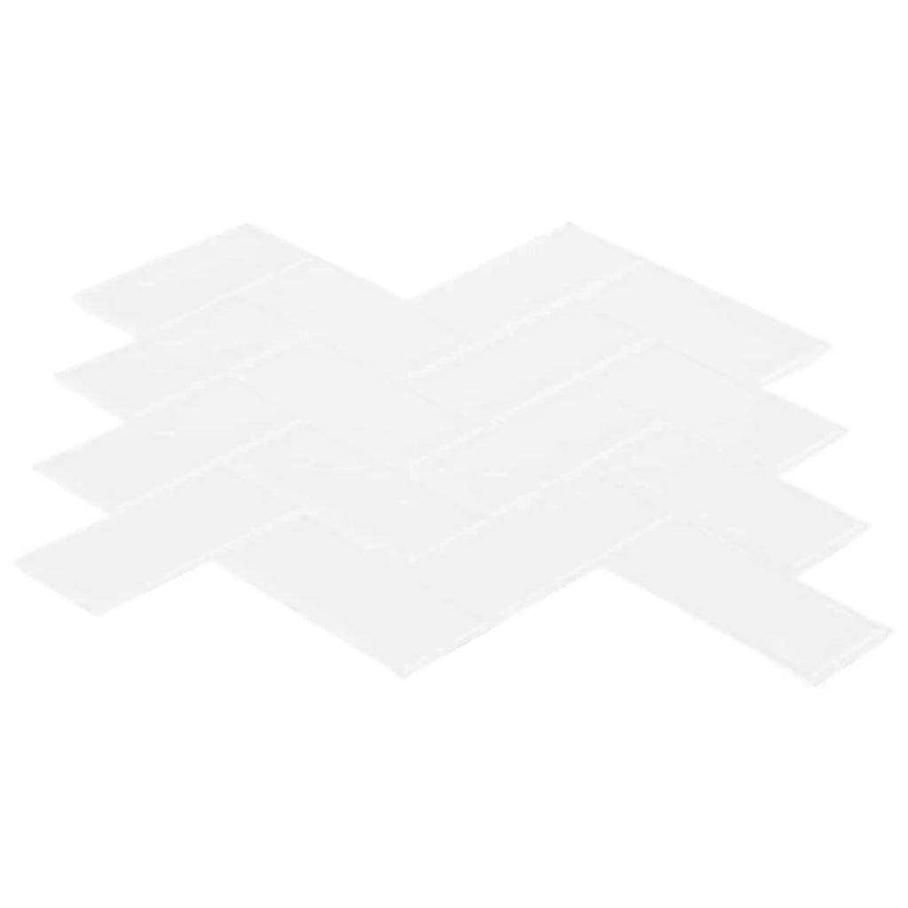 Piastrella a Spina di Pesce 50 pcs Bianco 30 x 30 cm 42046185