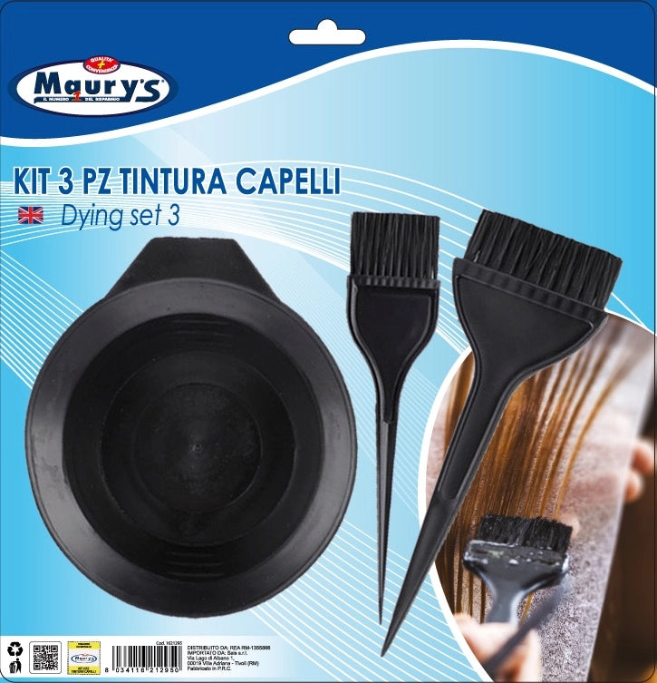 MAURY'S KIT TINTURA PER CAPELLI 3PZ