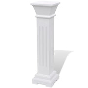 Portavasi classico a colonna quadrata MDF bianco 02_0045034
