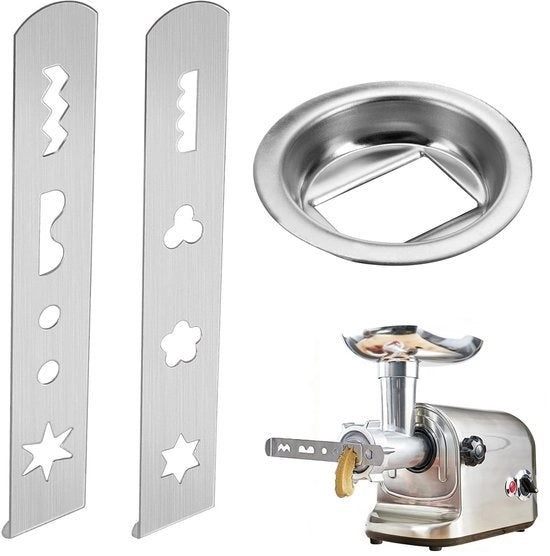 Set di biscottiere, 2 forme e 1 pezzo di accessori per macinacarne, compatibile con macinacarne Mum4/Mum5, accessori da forno