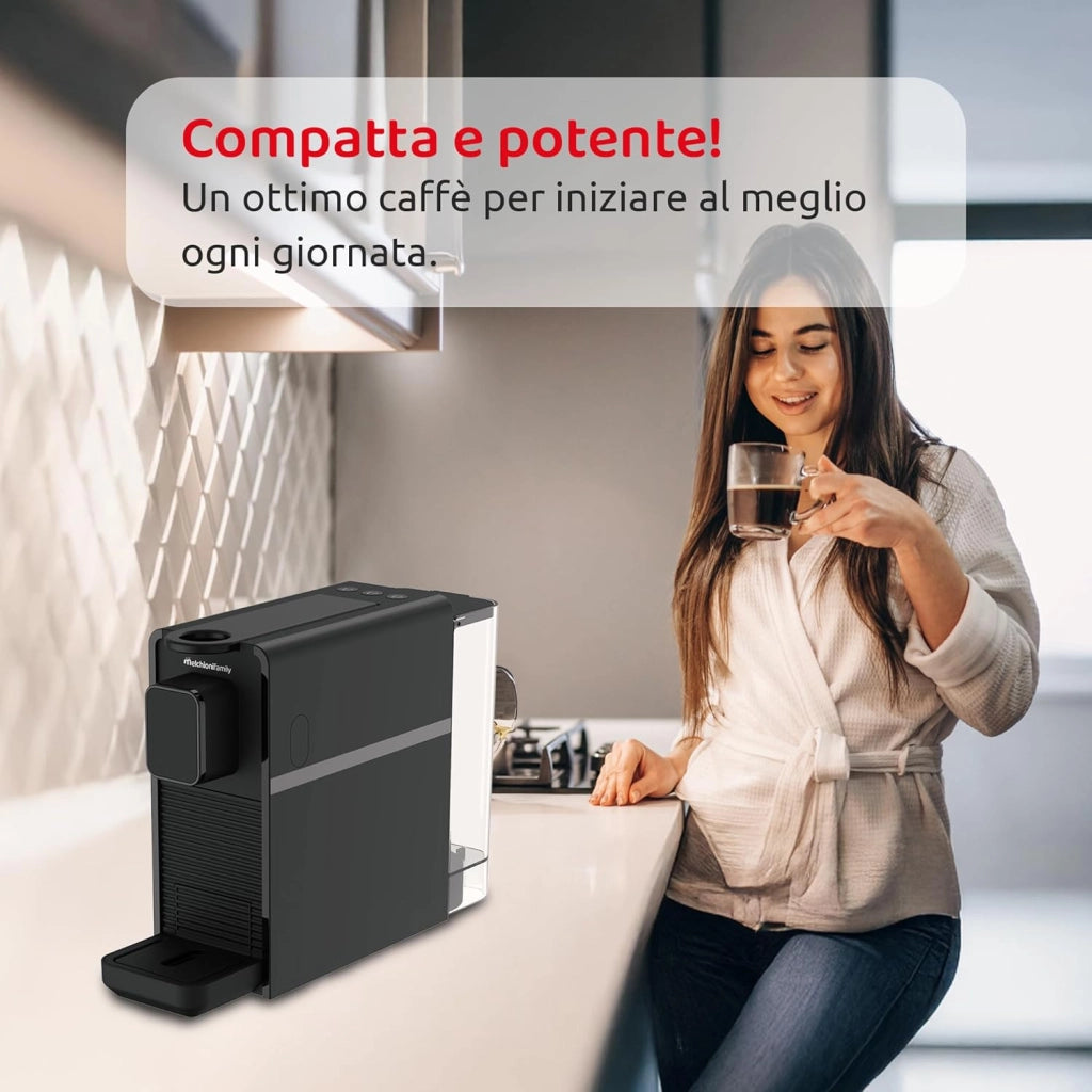 Macchina Caffe Automatica Melchioni Cremosa Compatibile Capsule nespresso 20bar