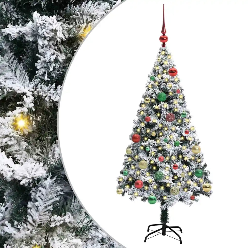 Albero di Natale artificiale con 150 LED Bianco 150 cm 3396957
